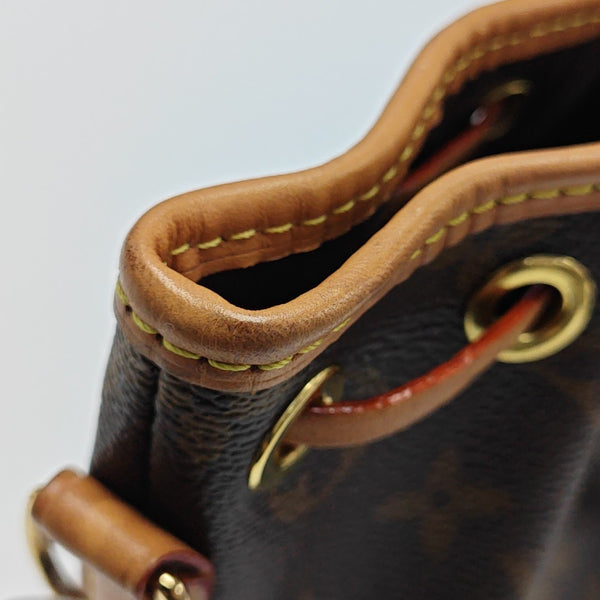 NOÉ Nano Monogram Coated Canvas Brown