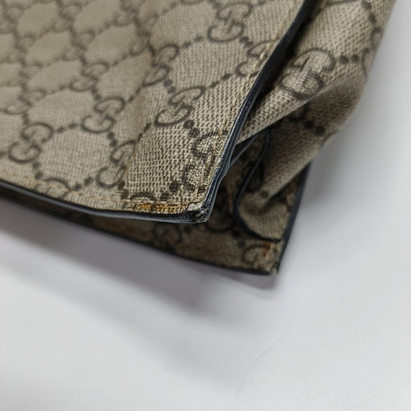 Monogram Coated Canvas Tote Bag Brown