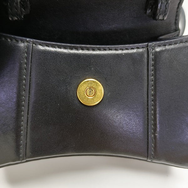 Hourglass Mini Calfskin Black