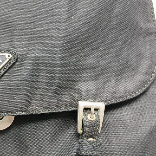 Nylon Shoulder Bag Black