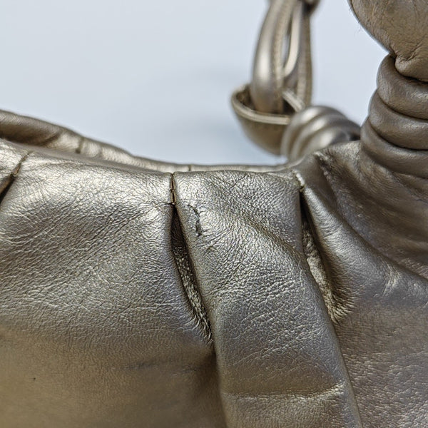 Lambskin Top Handle Bag Beige