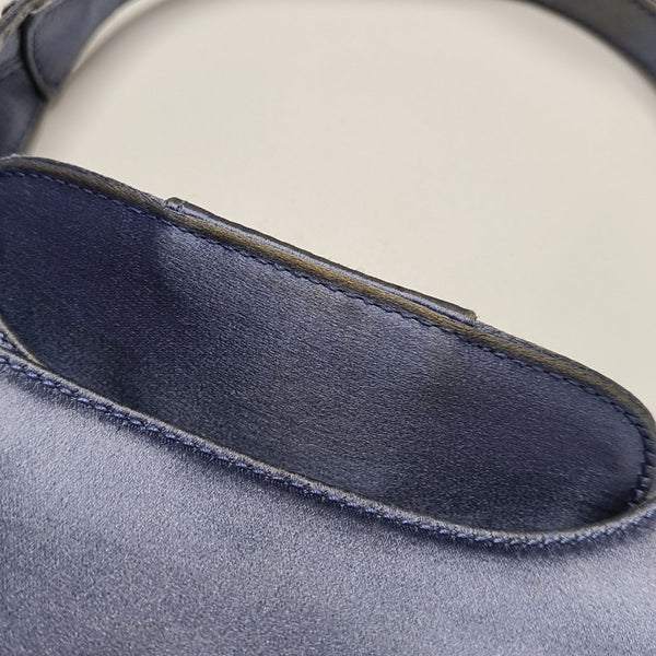 Clasp Hobo Fabric Blue