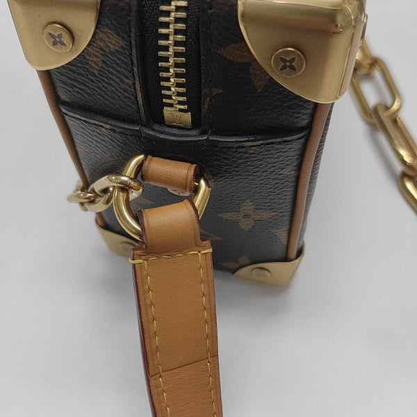 SOFT TRUNK Mini Monogram Coated Canvas Brown