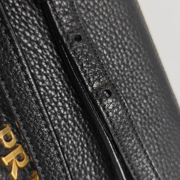 Calfskin Shoulder Bag Black