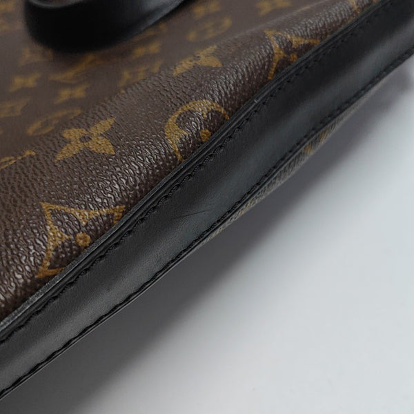 KITAN Monogram Coated Canvas Brown