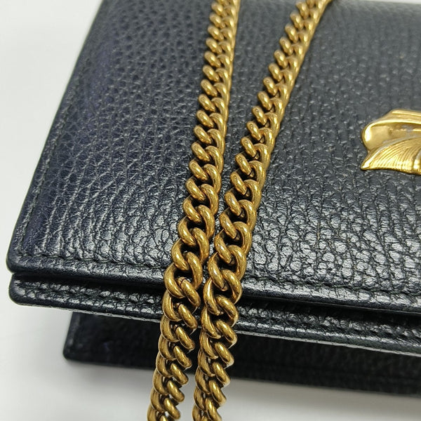 GG Marmont Super Mini Calfskin Black