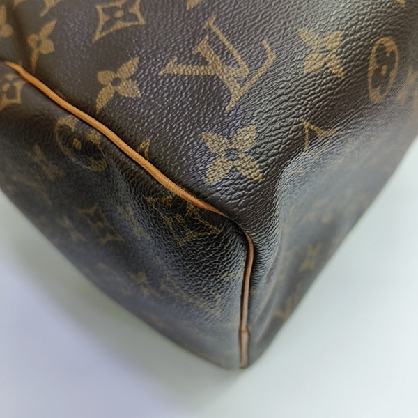 SPEEDY 30 Monogram Coated Canvas Brown