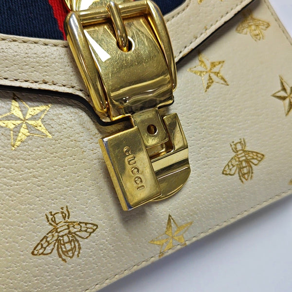 Authenticated pre-owned Sylvie Mini Calfskin White - Shoulder Bag at Looply