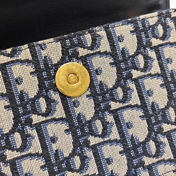 Authenticated pre-owned Saddle Monogram Canvas Blue - Belt Bag at Looply