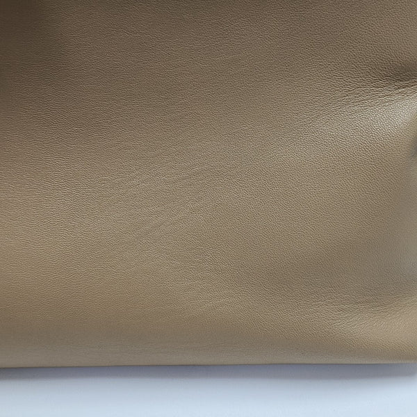 Lambskin Tote Bag Medium Brown