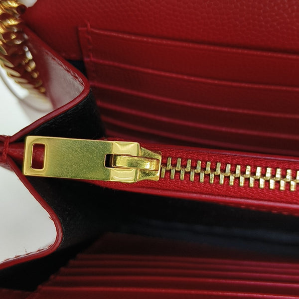 MONOGRAM Medium Chevron Calfskin Red