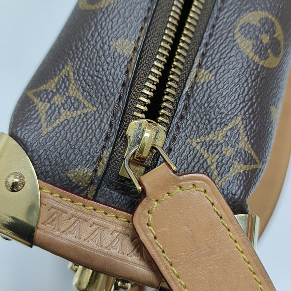 SIDE TRUNK MM Monogram Coated Canvas Brown