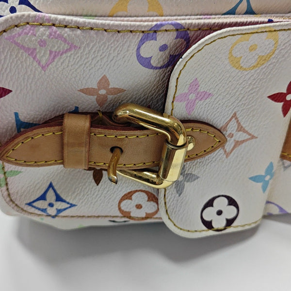 LV × TM NÉONOÉ MM Monogram Coated Canvas White