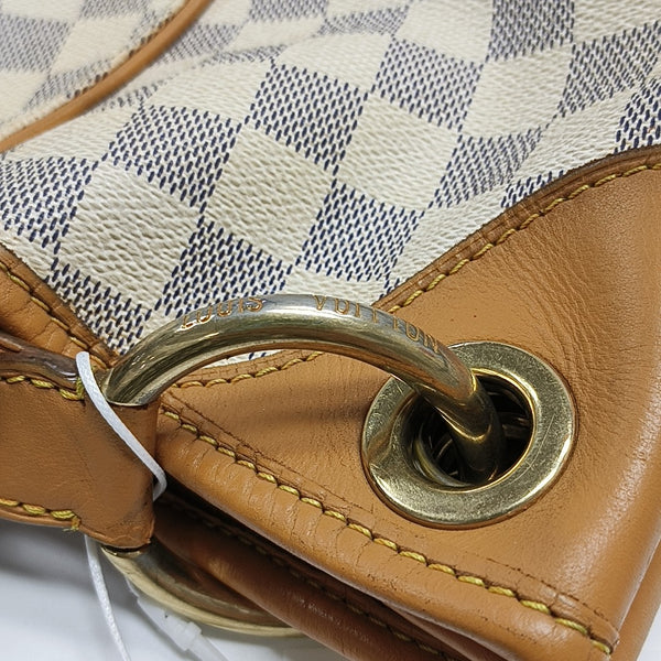 GALLIERA GM Damier Azur Coated Canvas White