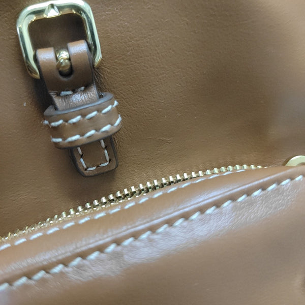 Calfskin Backpack Mini Brown