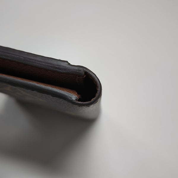 JAMES Monogram Coated Canvas Brown Card Holder