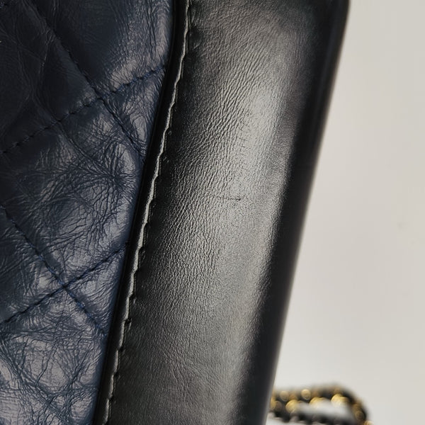 GABRIELLE Small Quilted Calfskin Blue