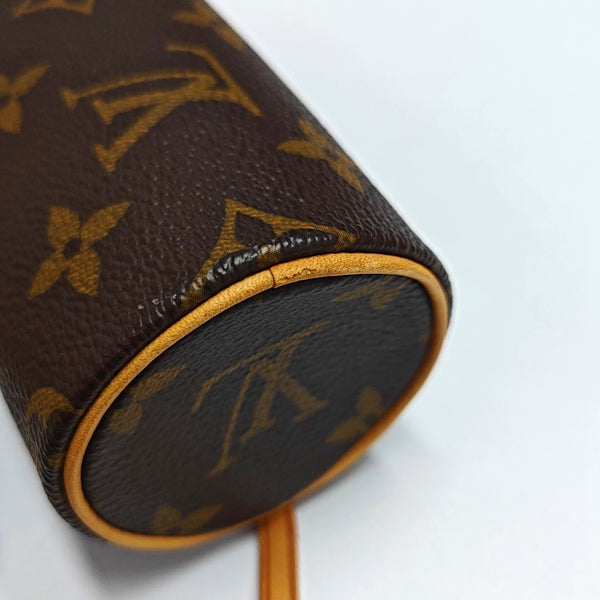 PAPILLON Mini Monogram Coated Canvas Brown