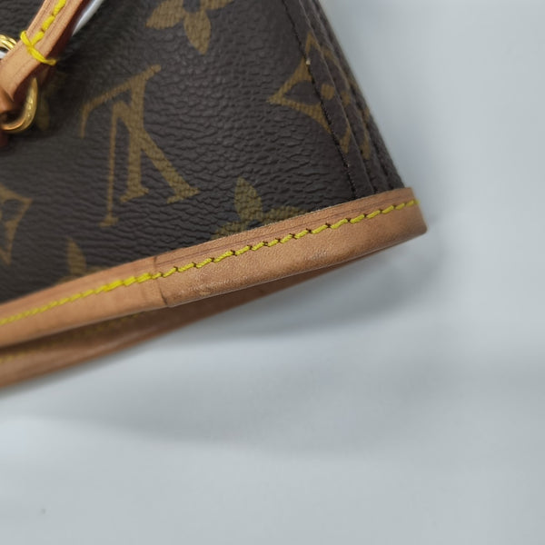NEVERFULL MM Monogram Coated Canvas Brown