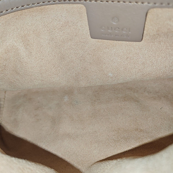GG Marmont Medium Quilted Calfskin Beige