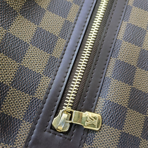 SPENCER Damier Ebene Coated Canvas Brown