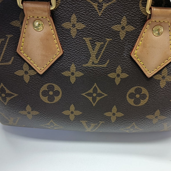 SPEEDY 20 Monogram Coated Canvas Brown