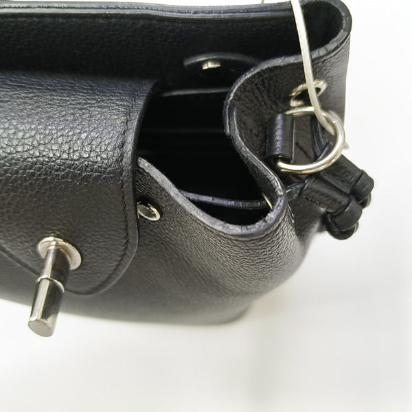 Authenticated pre-owned LOCKME Nano Calfskin Black - Bucket Bag at Looply