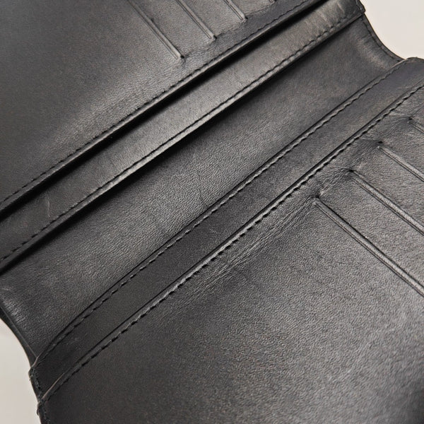 Quilted Calfskin Wallet Black