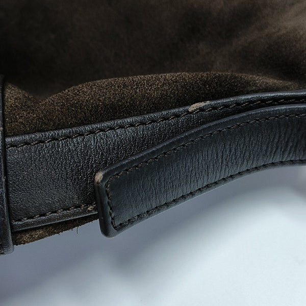 Suede Shoulder Bag Brown
