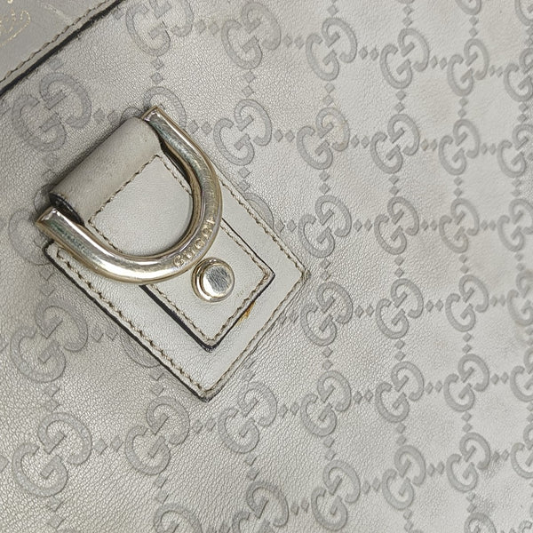 Monogram Calfskin Tote Bag Beige