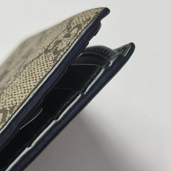 GG Supreme Monogram Coated Canvas Brown Wallet