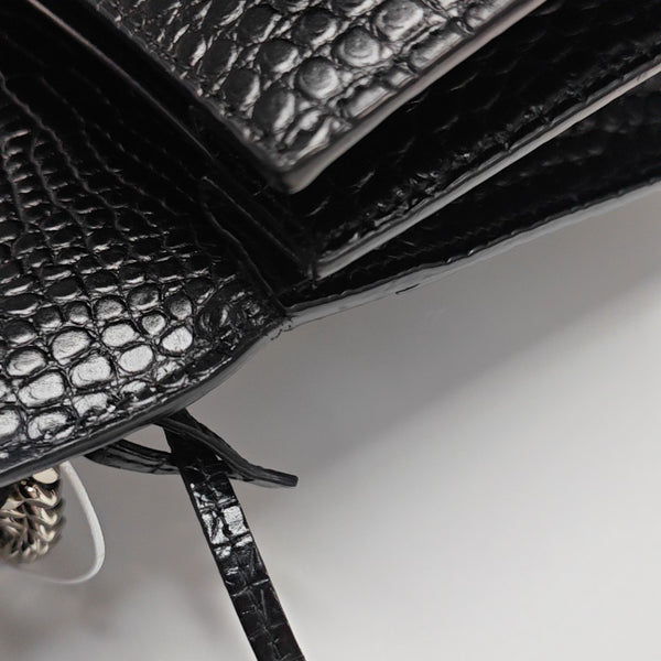 SUNSET Large Calfskin Black