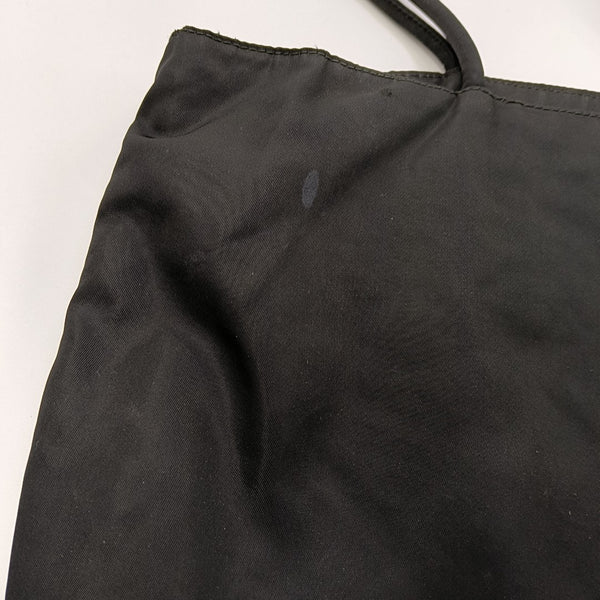 Nylon Top Handle Bag Black