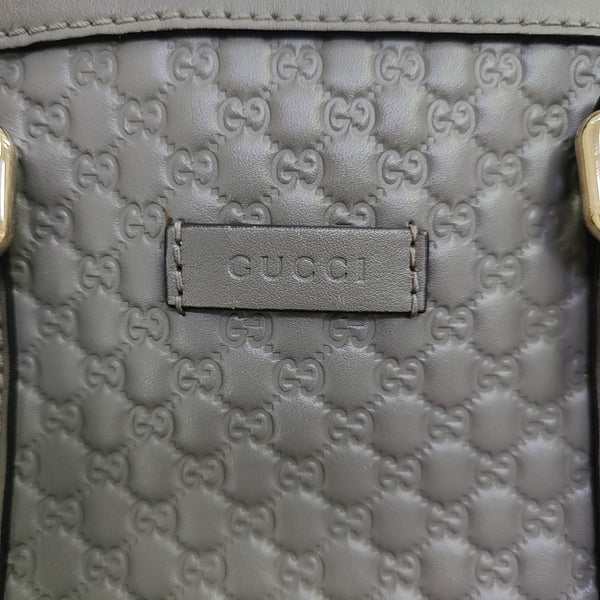 Microguccissima Monogram Calfskin Gray