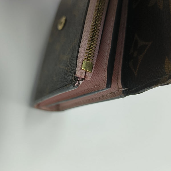 ARIANE Monogram Coated Canvas Brown Wallet