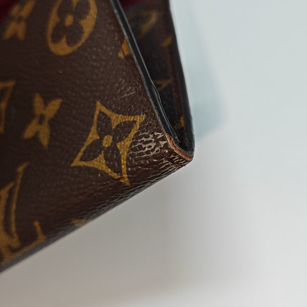 JOSÉPHINE Monogram Coated Canvas Brown Wallet