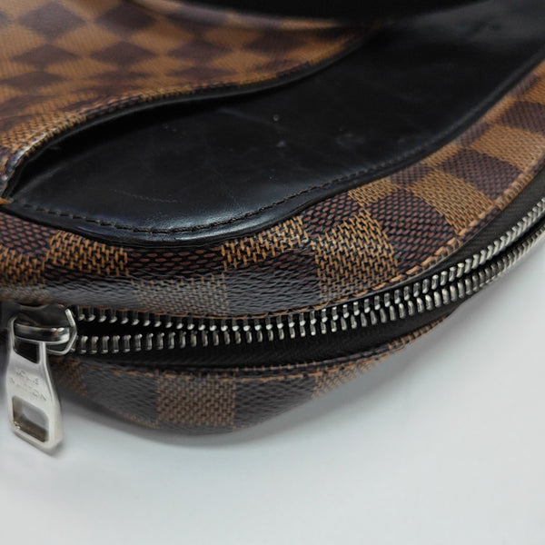 JAKE NM Damier Ebene Coated Canvas Brown