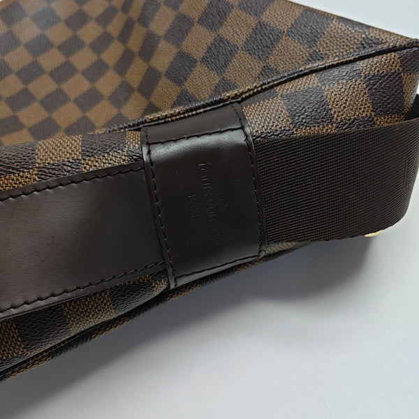 NAVIGLIO MM Damier Ebene Coated Canvas Brown