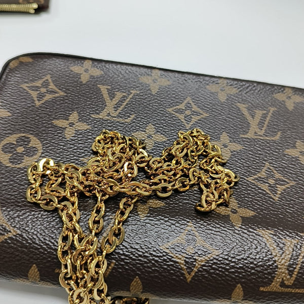 FÉLICIE Monogram Coated Canvas Brown