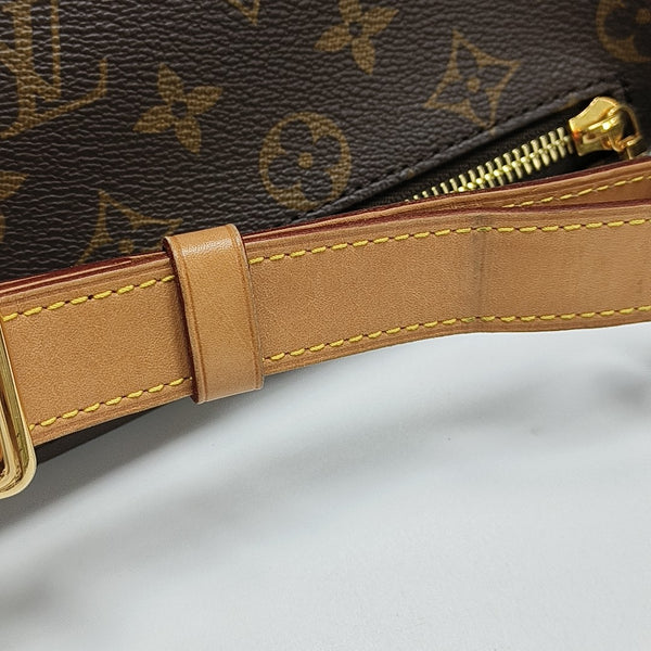 BUMBAG Monogram Coated Canvas Brown