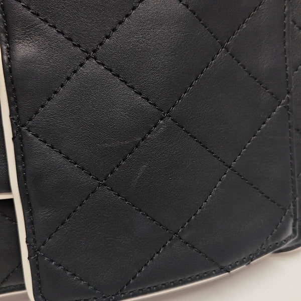 CHANEL 25 Small Quilted Calfskin Black