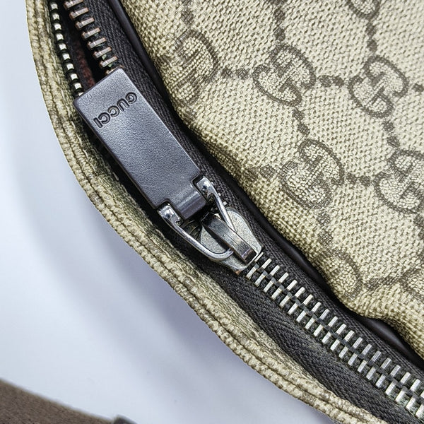 Monogram Coated Canvas Backpack Brown