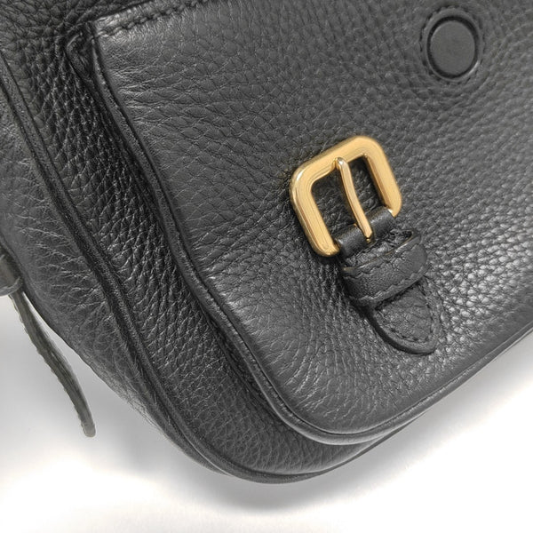 Calfskin Shoulder Bag Black
