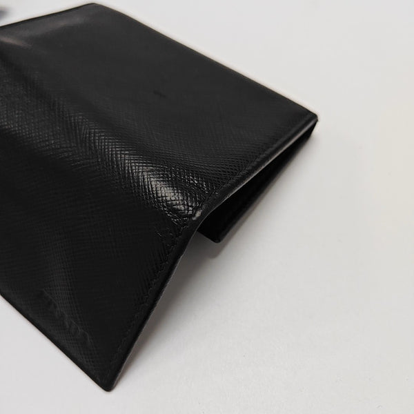 Saffiano Calfskin Key Pouch Black
