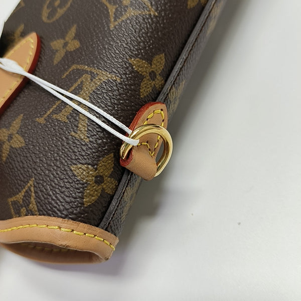 FOLD ME Monogram Coated Canvas Brown