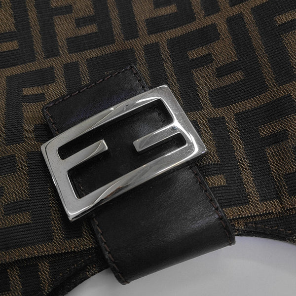 Fabric Shoulder Bag Brown