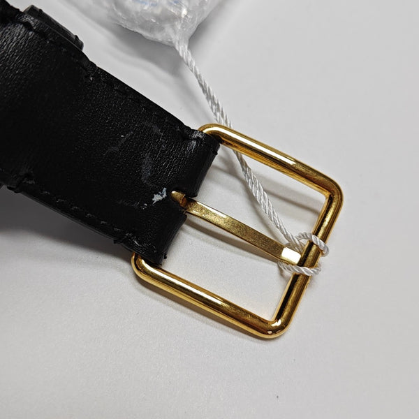 Authenticated pre-owned TRIOMPHE Mini Calfskin Black - Belt Bag at Looply