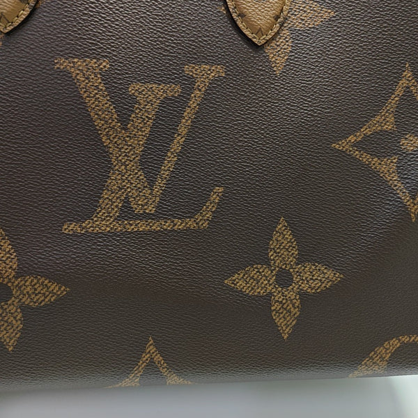 ONTHEGO MM Monogram Coated Canvas Brown