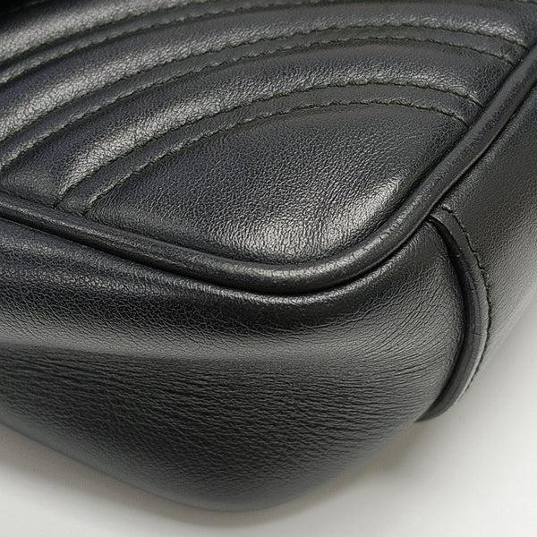 GG Marmont Medium Quilted Calfskin Black