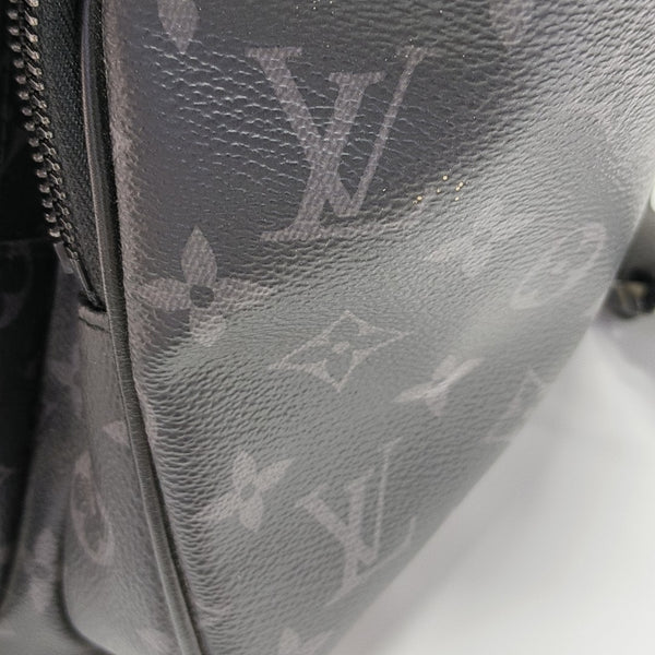 TRIO Monogram Coated Canvas Black